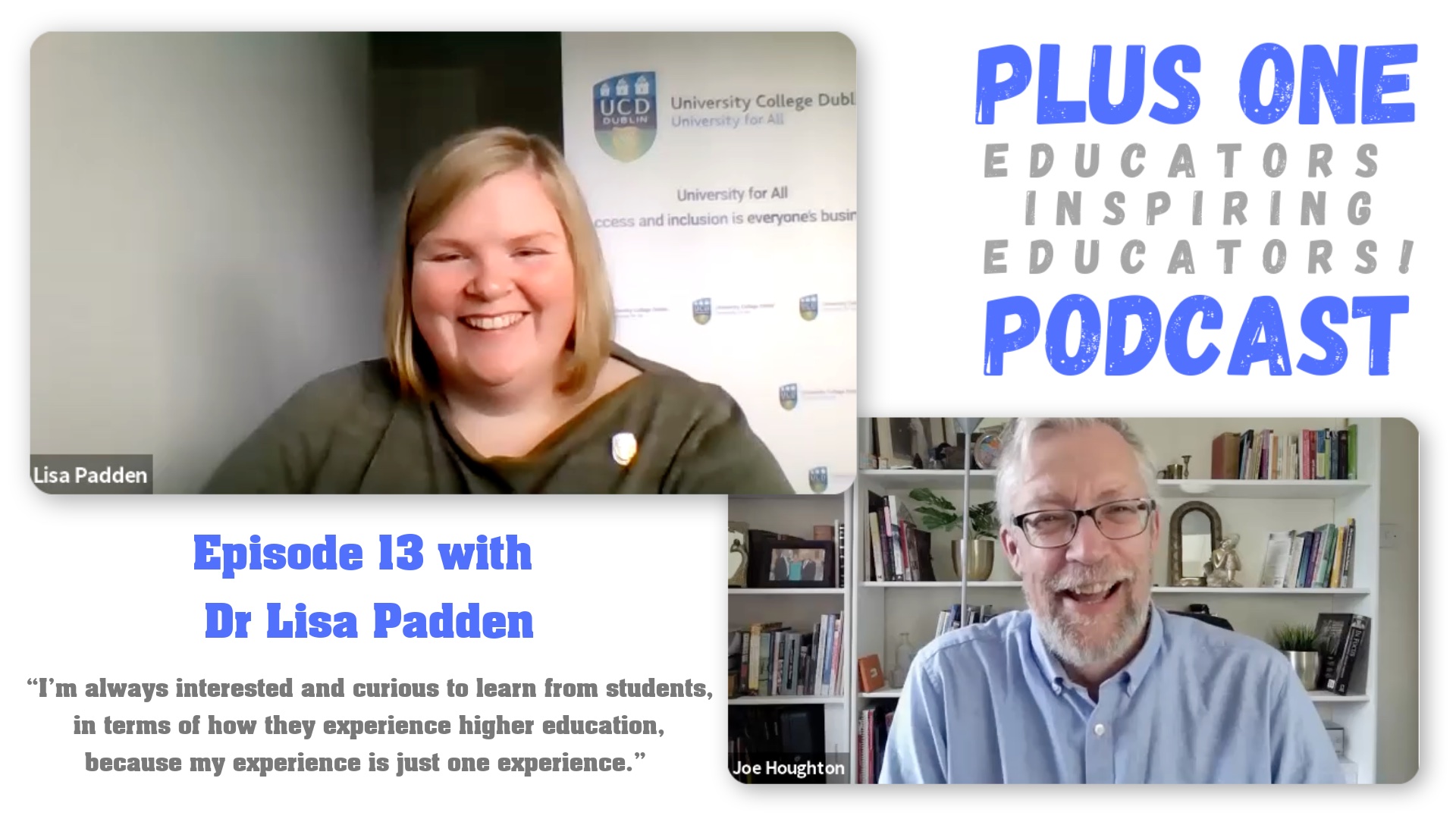 Episode 13 - Lisa Padden - Plus One podcast